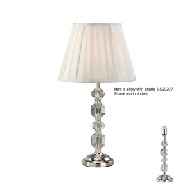 IL11004  Dana Crystal 34cm 1 Light Table Lamp Without Shade